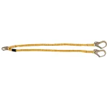 Werner SoftCoil 6 ft. Twin Leg Lanyard with Energy Absorbing Inner Core and Rebar Hooks thumbnail 2