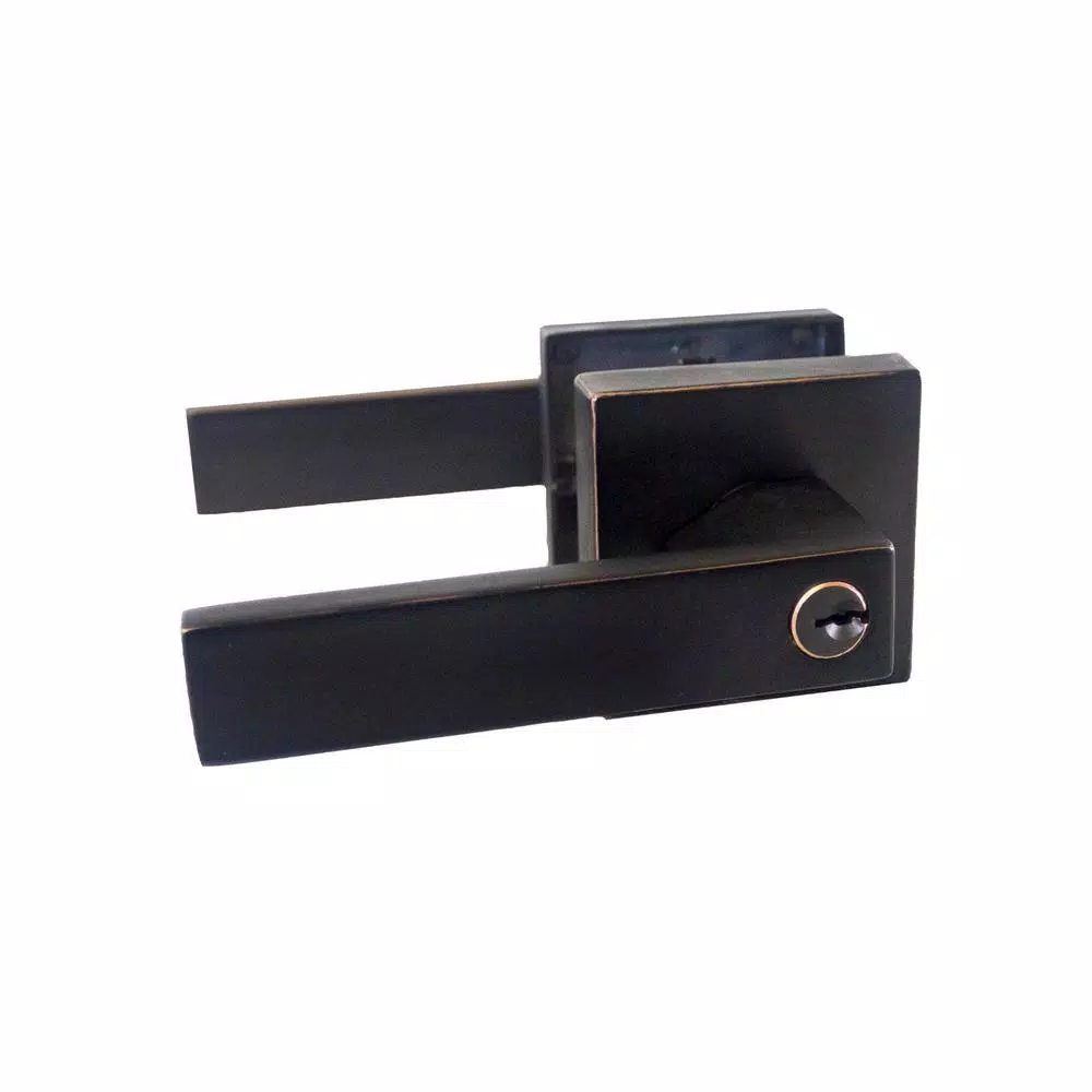 Design House The Design House Karsen Keyed Entry Door Lever, Oil Rubbed Bronze
