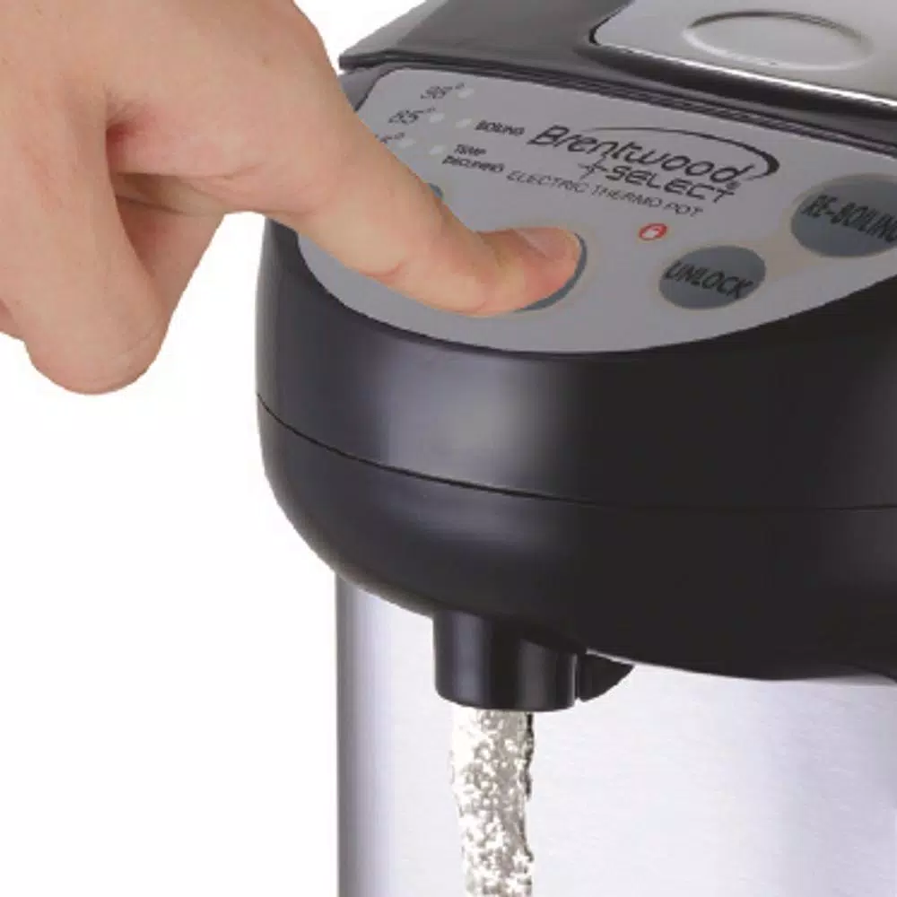 Brentwood Select 3.3L Electric Instant Hot Water Dispenser, 14-Cup Brushed Stainless Steel Kettle