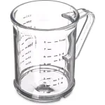 Carlisle Clear Polycarbonate 1 Cup Measuring Cup, Shatterproof, 6-Pack thumbnail 1