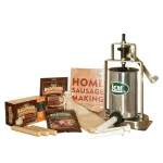 LEM 5 lb. Vertical Sausage Stuffing Kit with Seasonings and Casings thumbnail 3
