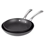 Cooks Standard 2-Piece Hard-Anodized Aluminum Nonstick Frying Pan Set, Black thumbnail 2