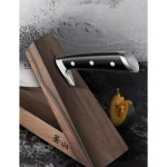 Cangshan TAI Triangle Walnut Wood Knife Block - Single Slot Countertop Storage thumbnail 6
