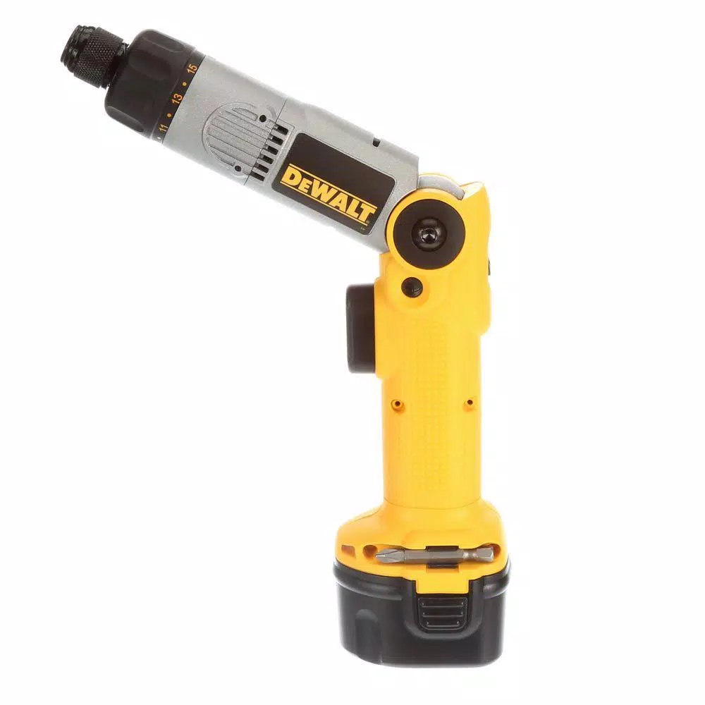 DEWALT 7.2V Ni-Cd Cordless 2-Position Screwdriver Kit with (2) 1.7Ah Batteries, Charger, and Case