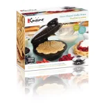 Euro Cuisine Euro-Cuisine 5-Heart Shape American Waffle Maker, 8-inch Non-Stick Ceramic Plates, Black thumbnail 4