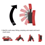 Stalwart 450 Lumens COB LED Work Light with Rotating Handle, Red thumbnail 5