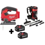 Milwaukee M18 FUEL 18V Brushless Jig Saw and 3-in-1 Backpack Vacuum Combo Kit with (2) 6.0Ah Batteries thumbnail 1
