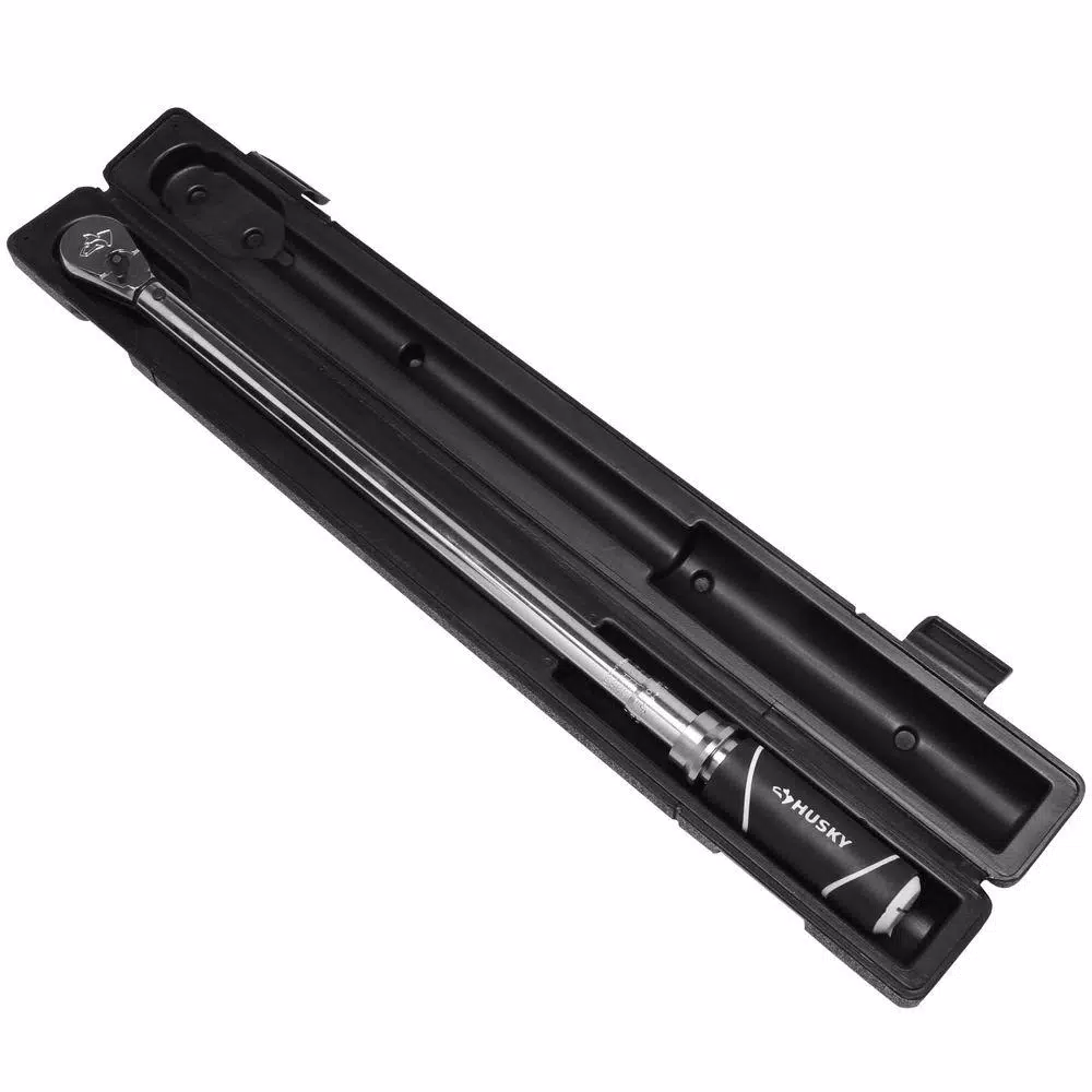 Husky 1/2 in. Drive Torque Wrench and 15 in. Breaker Bar Combo Set