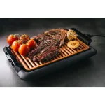 Gotham Steel 234 sq. in. Black Copper Non-Stick Ti-Ceramic Smokeless Indoor Electric Grill & Griddle thumbnail 4