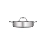 Tramontina Gourmet Tri-Ply Clad 3 Qt. Covered Stainless Steel Braiser thumbnail 2