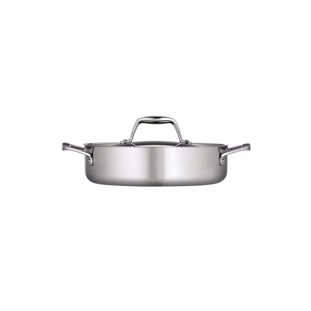 Tramontina Gourmet Tri-Ply Clad 3 Qt. Covered Stainless Steel Braiser