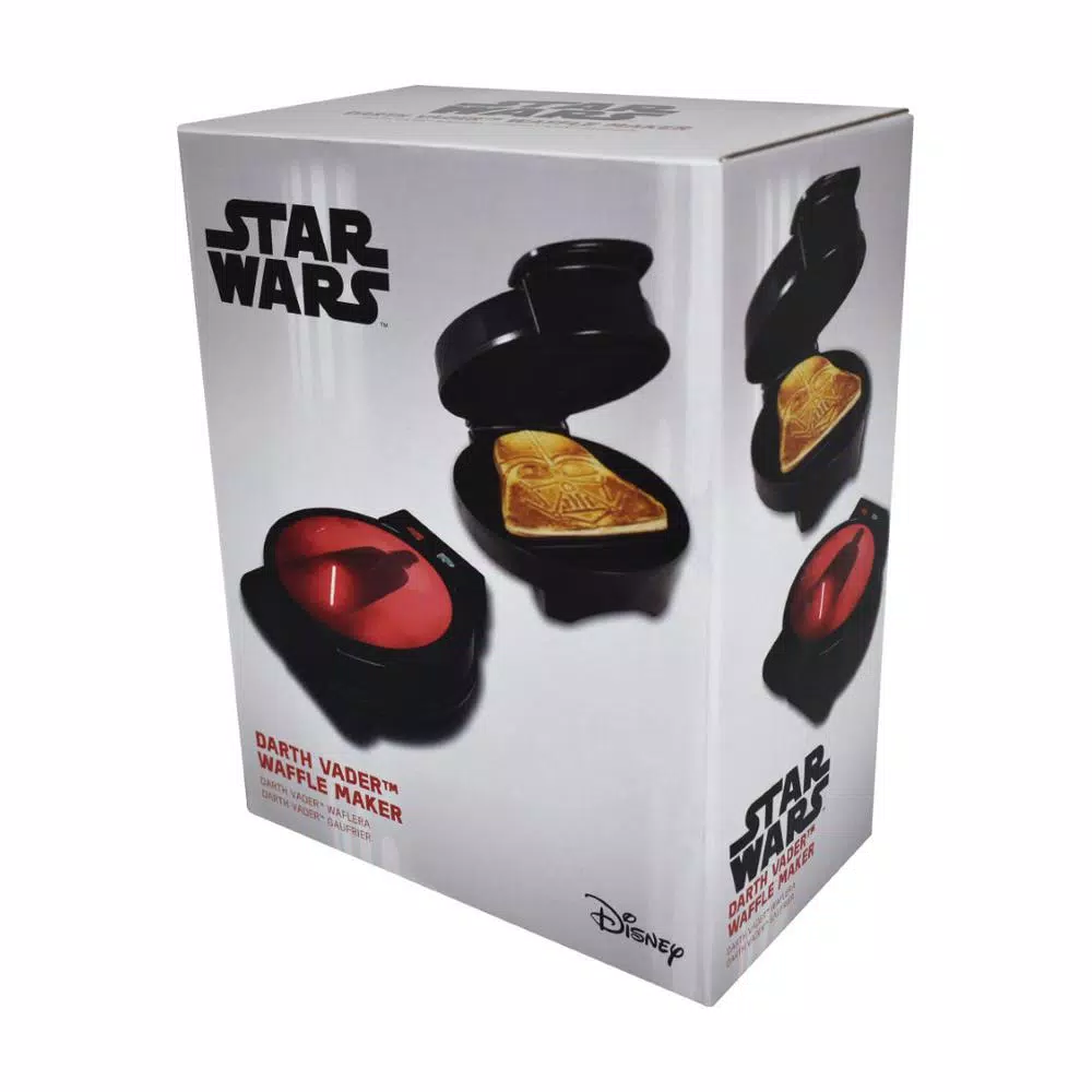 Uncanny Brands Star Wars Darth Vader American Waffle Maker, Black Stainless Steel