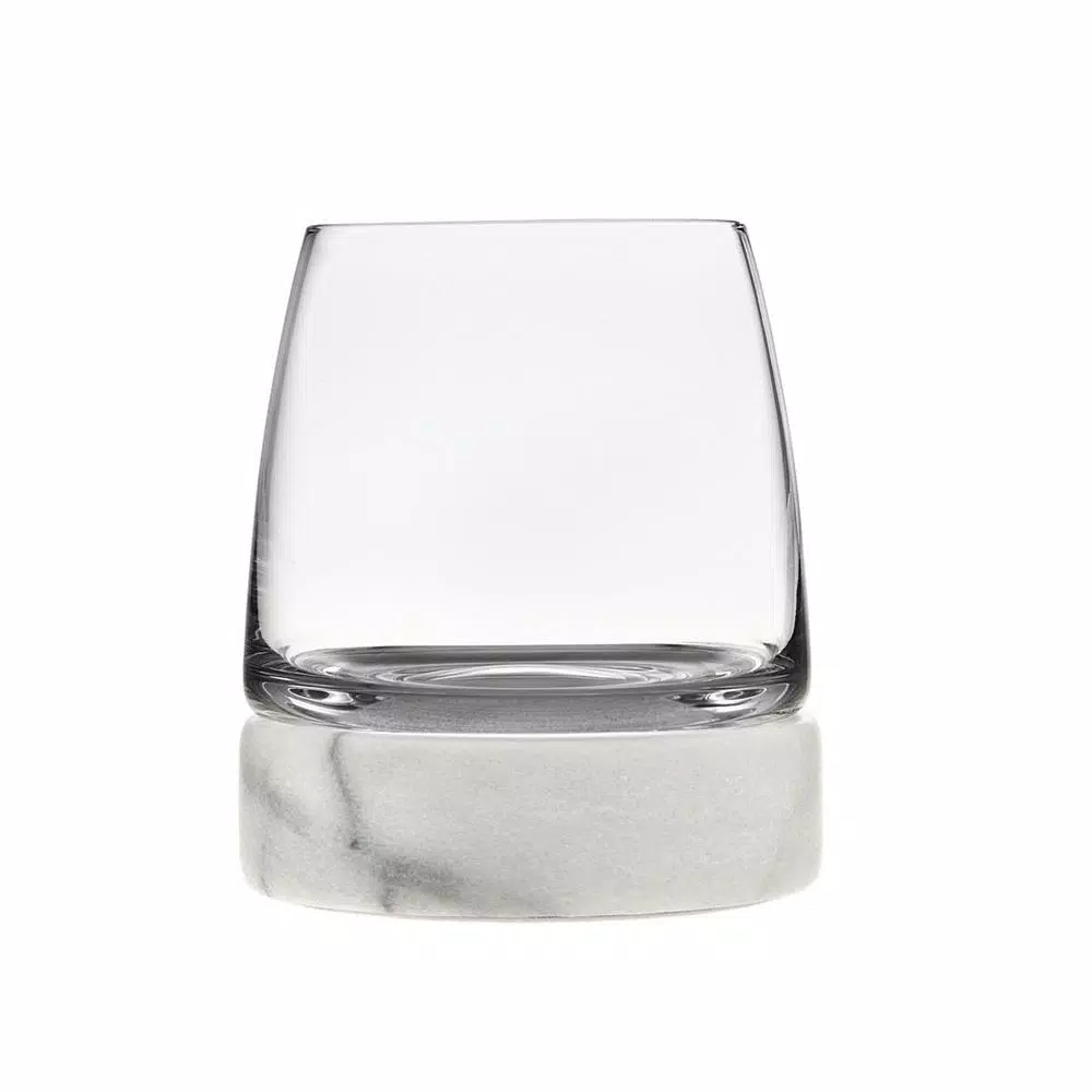 Godinger Stone Cold 15 oz. Stemless Crystal Glasses, Set of 2
