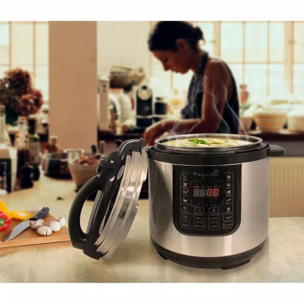 Megachef 8 Qt. Stainless Steel Digital Electric Pressure Cooker