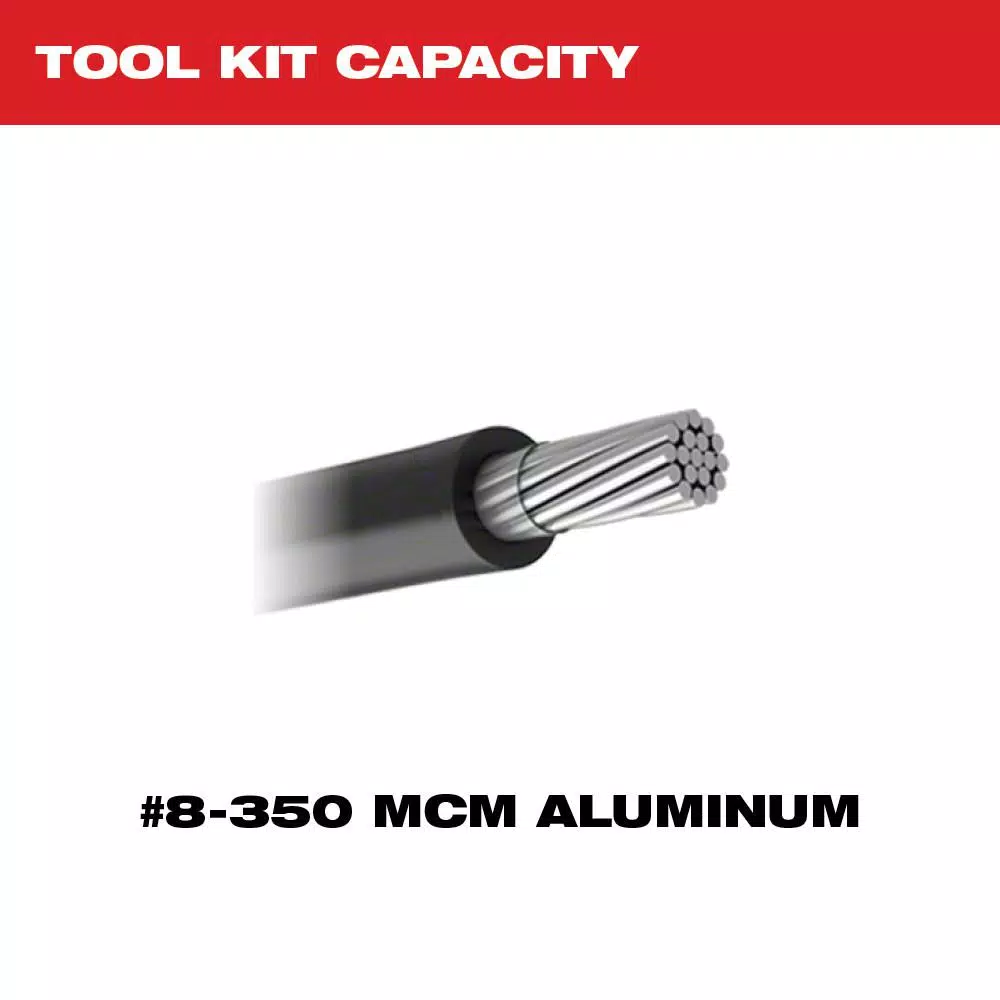 Milwaukee M18 FORCE LOGIC 600 MCM Cordless Crimper Kit with Aluminum Dies