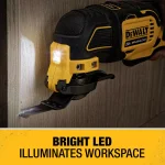 DEWALT 20V MAX Cordless Brushless Oscillating Multi-Tool Kit with 4.0 Ah Battery and Charger thumbnail 9
