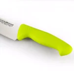 Cook N Home 11 in. Granton Edge Stainless Steel Carving Knife, Green Handle thumbnail 2