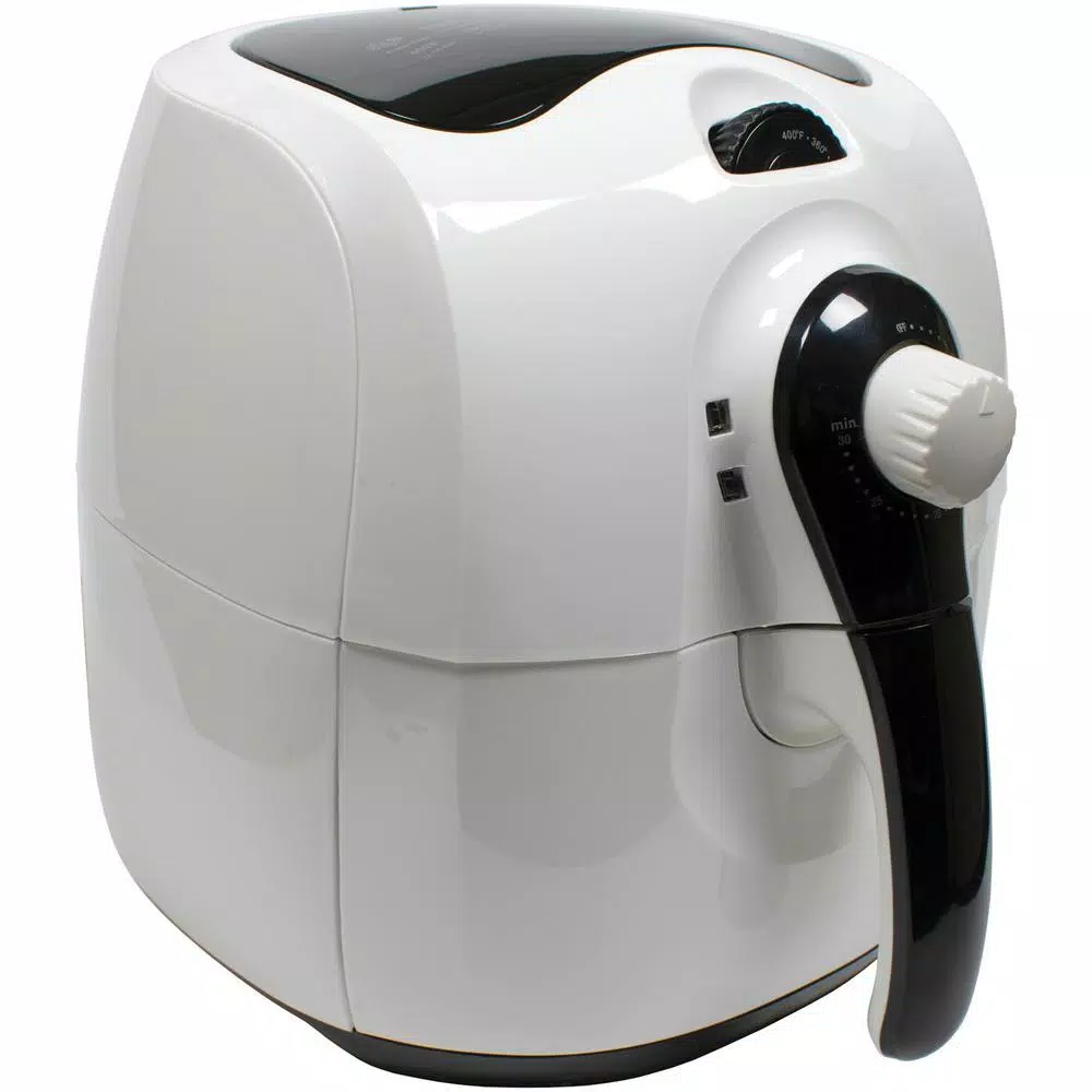 Brentwood 3.7 Qt. White Electric Air Fryer with Timer and Temperature Control
