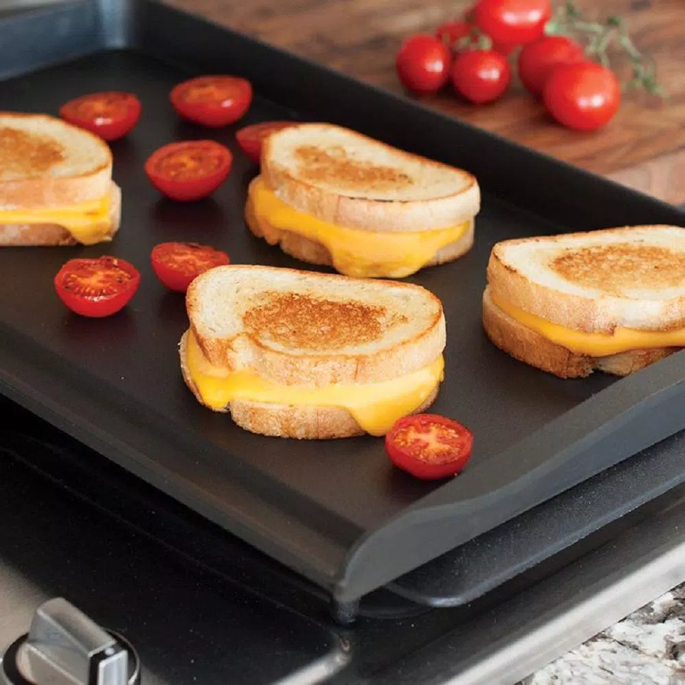 Nordic Ware Aluminum Stovetop Griddle with Double Backsplash, 12 x 20 in.