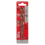 Milwaukee 1/2 in. Cobalt Red Helix Twist Drill Bit, 3/8 in. Shank thumbnail 1