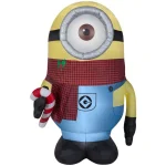 Gemmy 8.5 ft. Airblown Stuart with Plaid Scarf Inflatable Christmas Lawn Decor thumbnail 1