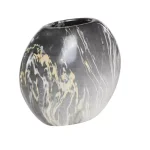 LITTON LANE 8 in. Gray Ceramic Decorative Marbled Vases, Set of 3 thumbnail 3