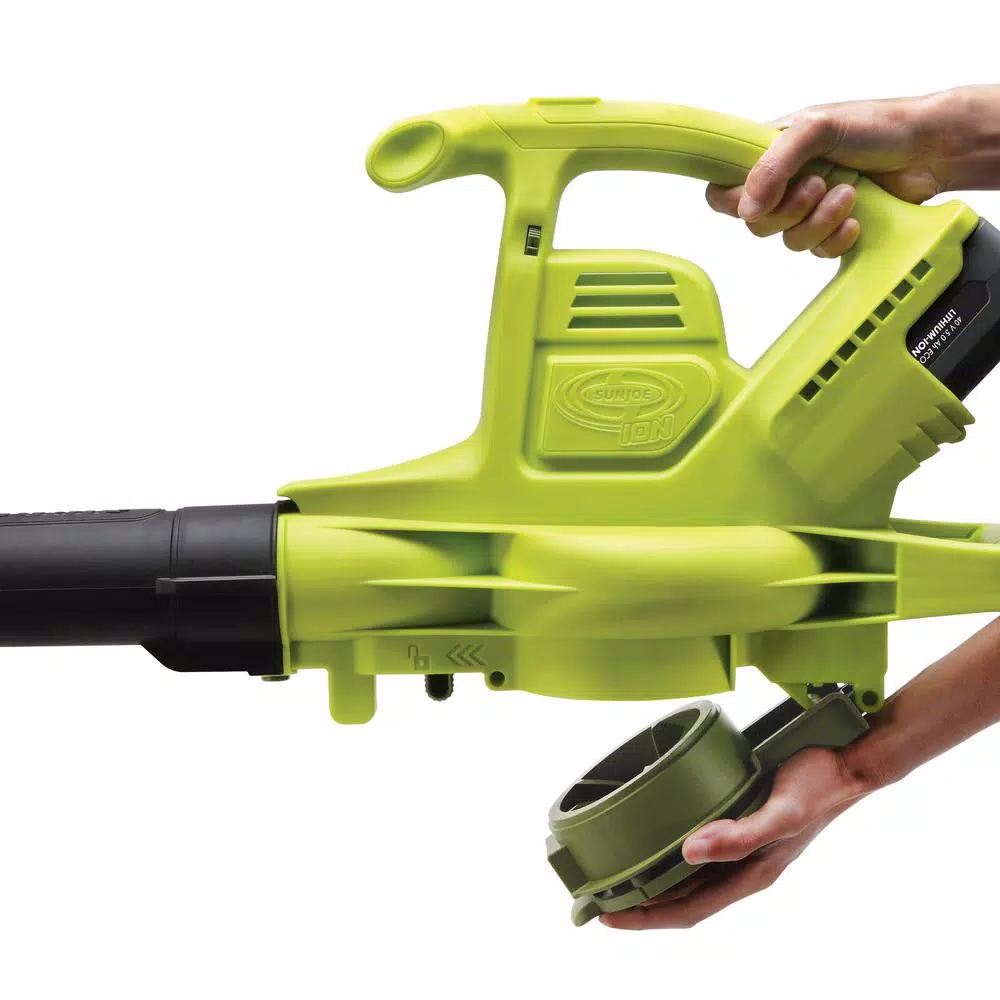 Sun Joe iONBV-XR 40V Cordless 3-in-1 Blower, Vacuum, and Mulcher Kit with 5.0 Ah Battery and Charger
