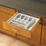 Real Solutions for Real Life Real Solutions by Knape and Vogt White Plastic 7-Section Utensil Drawer Organizer thumbnail 2