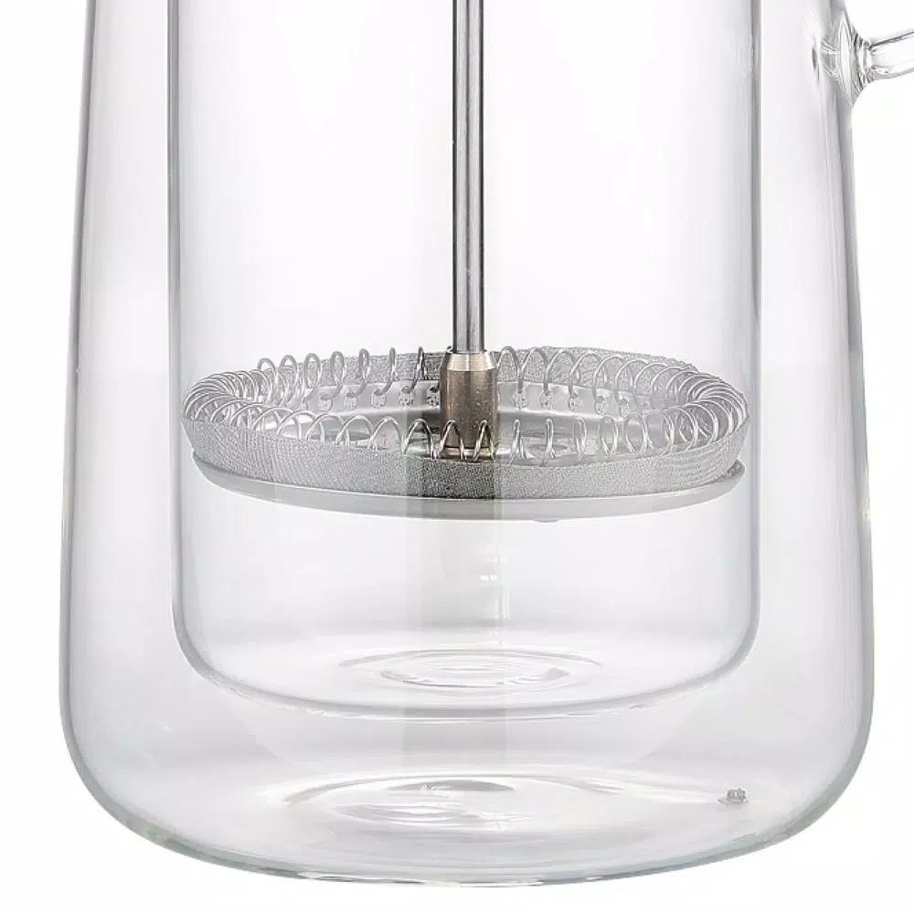 ZASSENHAUS Aroma 6-Cup Double Wall Borosilicate Glass French Press Coffee Maker, 25 fl. oz.