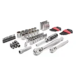 Crescent 84-Piece 1/4 in. and 3/8 in. Drive SAE/Metric Mechanic Tool Set thumbnail 1