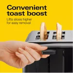 Hamilton Beach 4-Slice Wide Slot Toaster, Black thumbnail 4