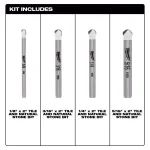 Milwaukee 4-Piece Carbide Tile and Natural Stone Drill Bit Set thumbnail 3