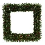 Fraser Hill Farm 48 in. Prelit Evergreen Berry Artificial Wreath with Pinecones and LED Lights thumbnail 1