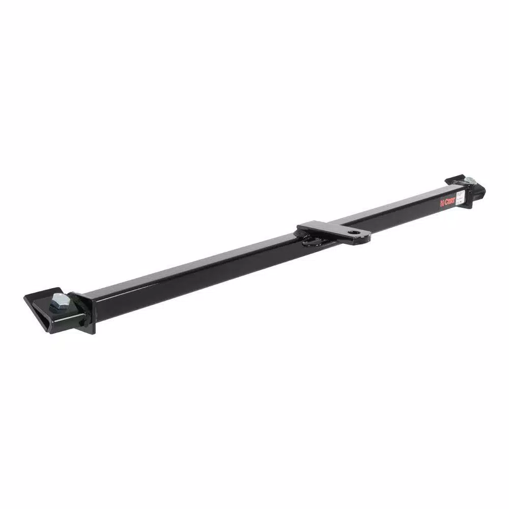 CURT Class 1 Fixed-Tongue Trailer Hitch, 1.25 in. Receiver, Square Tube, Gloss Black