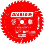 Diablo 6-1/2 in. 40-Teeth Finish/Plywood Circular Saw Blade thumbnail 1