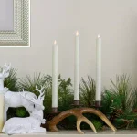 Northlight Set of 2 Ivory Flameless Taper Christmas Candles, 12 in. Battery Operated Realistic Wax Look thumbnail 2