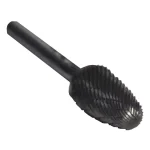 Drill America 3/4 in. x 1-1/2 in. Tree Radius End Solid Carbide Burr, 1/4 in. Shank thumbnail 2