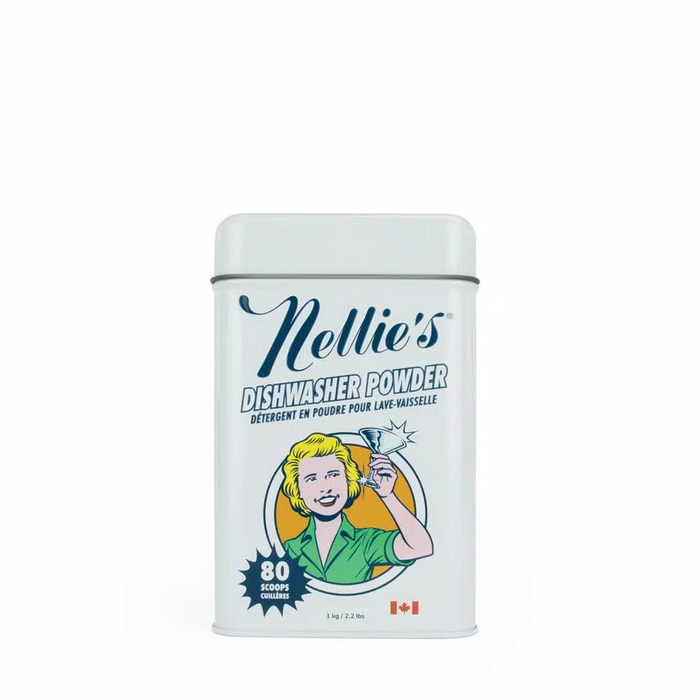 Nellie's Dishwasher Powder Detergent, Plant-Based & Biodegradable