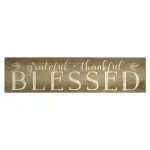 Stratton Home Decor Grateful, Thankful, Blessed Wood Sign Wall Art thumbnail 2