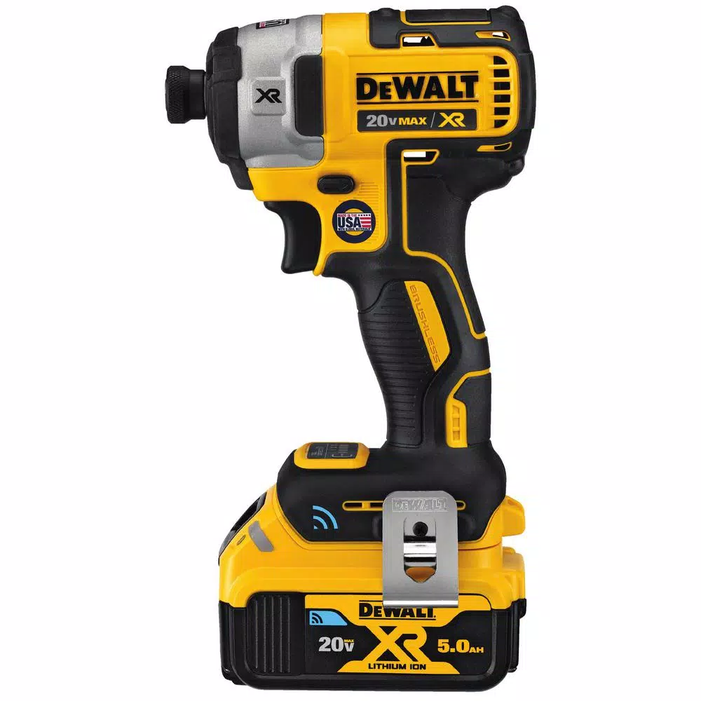 DEWALT 20V MAX XR Brushless 1/4 in. Impact Driver Kit with (2) 5.0 Ah Batteries & Charger