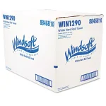 Windsoft Hardwound Roll Towels, 8 in. x 800 ft, White (12 Rolls per Carton) thumbnail 3