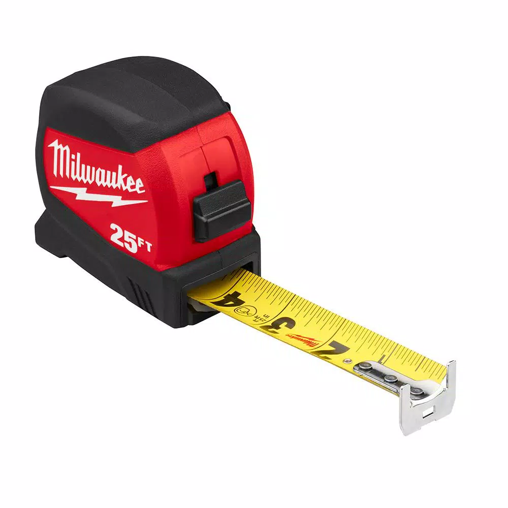 Milwaukee 25 ft. Compact Wide Blade Tape Measure with 15 ft. Reach (2-Pack)