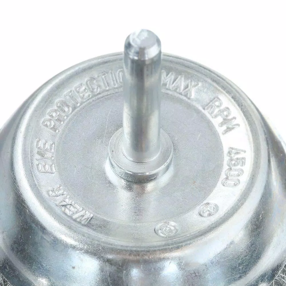 Avanti PRO 3 in. Steel Wire Cup Brush with 1/4 in. Shank