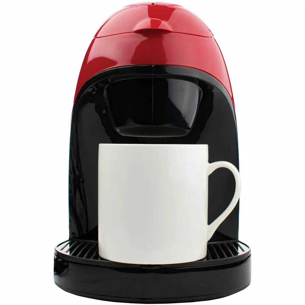 Brentwood Appliances Brentwood Red Single Serve 1-Cup Coffee Maker with Mug