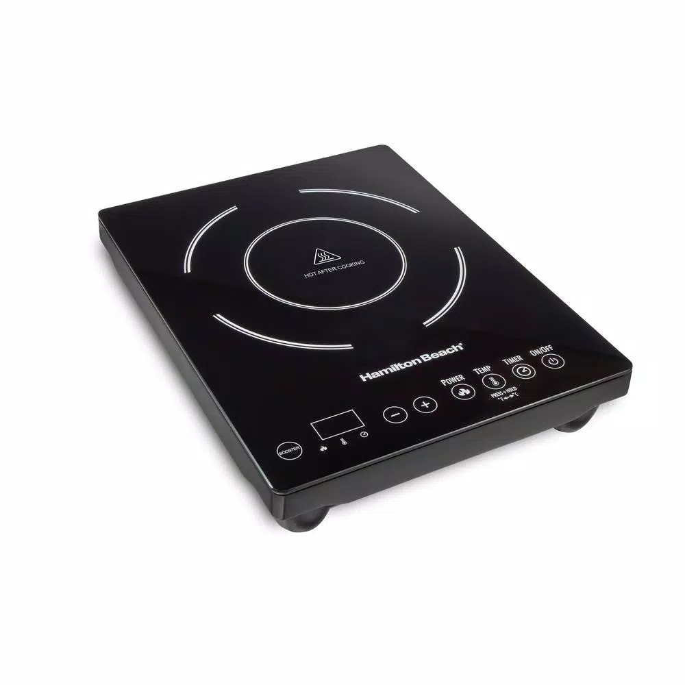 Hamilton Beach 10 in. Single Burner Black Induction Cooktop