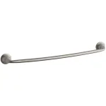 KOHLER Forte Sculpted 24 in. Single Towel Bar, Vibrant Brushed Nickel thumbnail 1