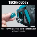 Makita 18V LXT Brushless 4-1/2 in. / 5 in. Cordless Angle Grinder with AWS & Electric Brake (Tool Only) thumbnail 9