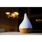 X Brand Canary Glass and Bamboo Ultrasonic Aroma Diffuser with LED Lights thumbnail 4