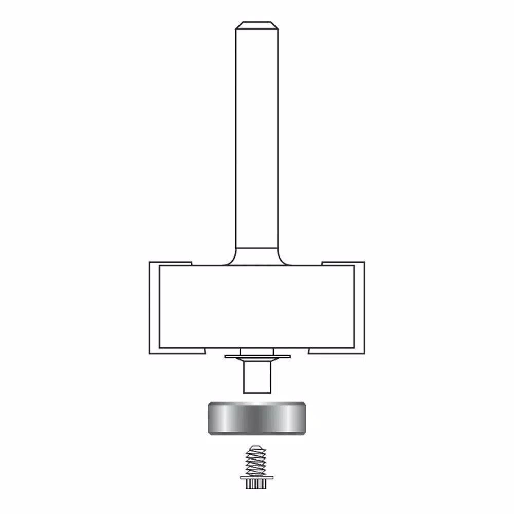 Diablo High-Speed Steel Replacement Bearings Set for Decorative-Edge Router Bits