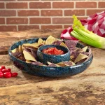 Over and Back Terra Cotta Pacific Blue Chip and Dip Bowl Set, 2-Piece thumbnail 3
